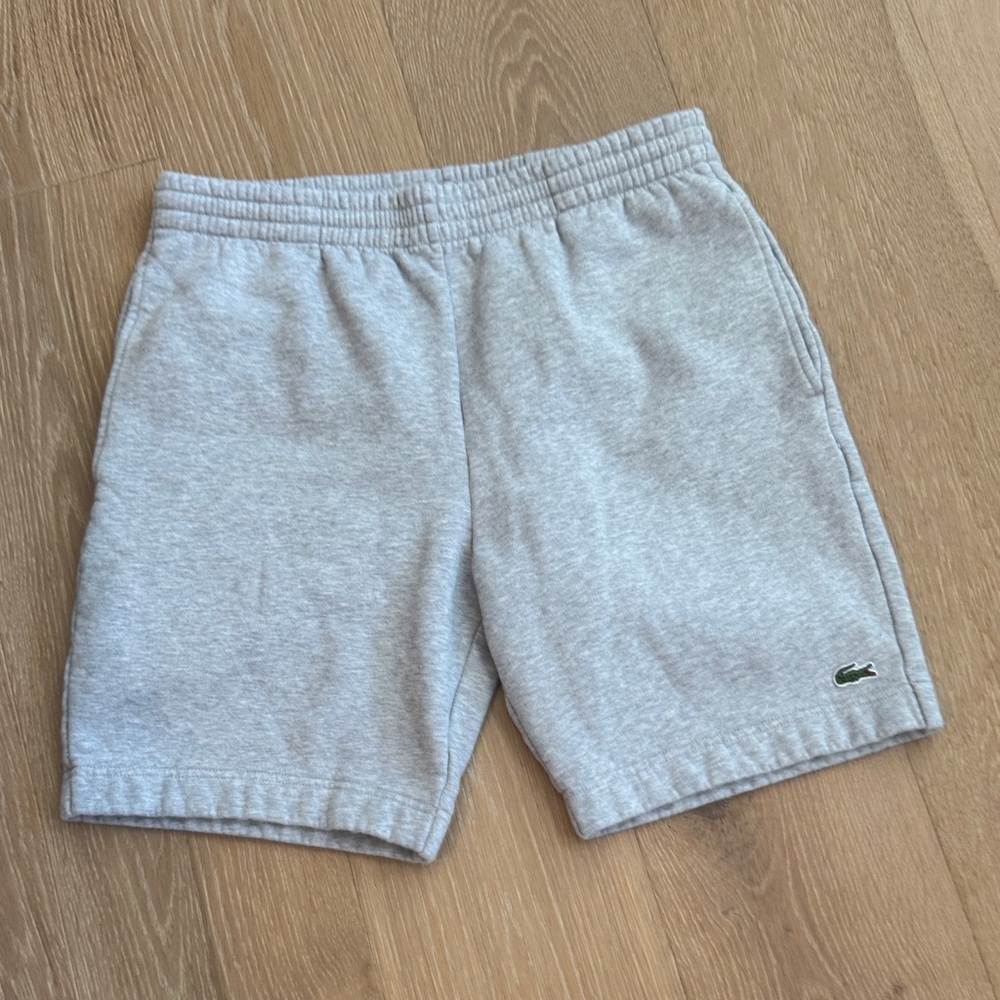Lacoste Men's Light Gray Athletic Shorts
